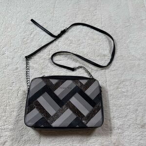 Michael Kors Crossbody Bag Marquetry Patchwork Jet Set Travel Crossbody Purse